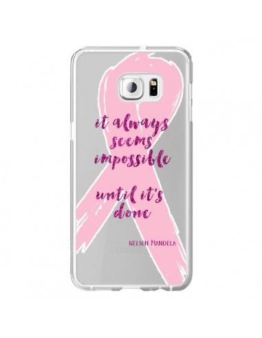 Coque It always seems impossible, cela semble toujours impossible Transparente pour Samsung Galaxy S6 Edge Plus - Sylvia Cook