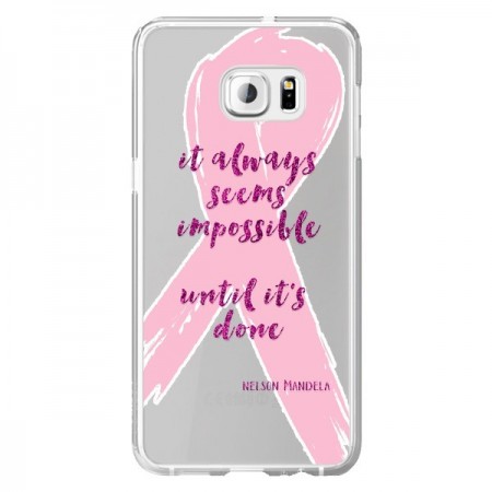 Coque It always seems impossible, cela semble toujours impossible Transparente pour Samsung Galaxy S6 Edge Plus - Sylvia Cook