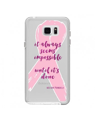 Coque It always seems impossible, cela semble toujours impossible Transparente pour Samsung Galaxy Note 5 - Sylvia Cook