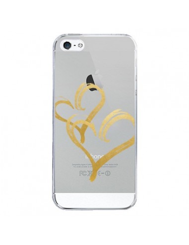 Coque iPhone 5/5S et SE Deux Coeurs Love Amour...