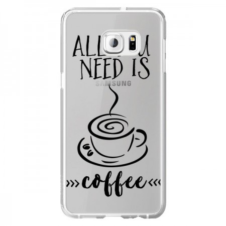 Coque All you need is coffee Transparente pour Samsung Galaxy S6 Edge Plus - Sylvia Cook