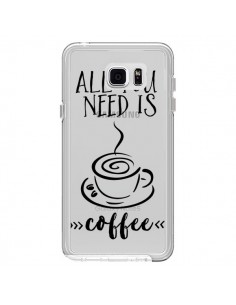Coque All you need is coffee Transparente pour Samsung... 2