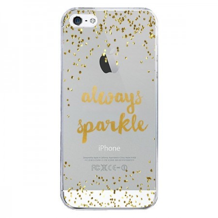 Coque iPhone 5/5S et SE Always Sparkle, Brille Toujours Transparente - Sylvia Cook