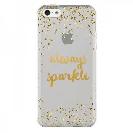 Coque iPhone 5C Always Sparkle, Brille Toujours Transparente - Sylvia Cook