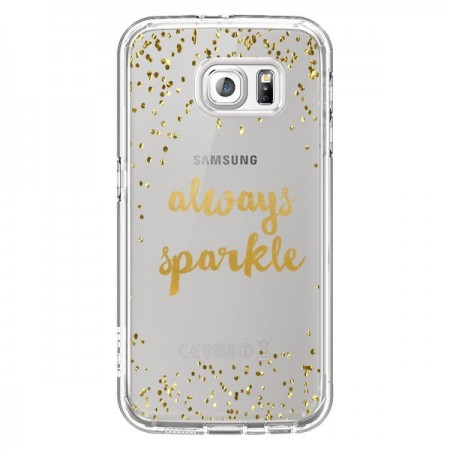 Coque Always Sparkle, Brille Toujours Transparente pour Samsung Galaxy S6 - Sylvia Cook