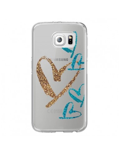 Coque Coeurs Heart Love Amour Transparente pour...