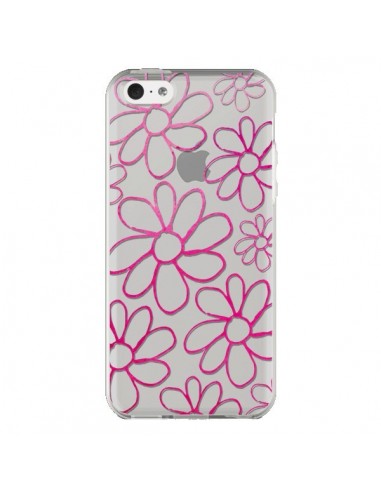 Coque iPhone 5C Flower Garden Pink Fleur...