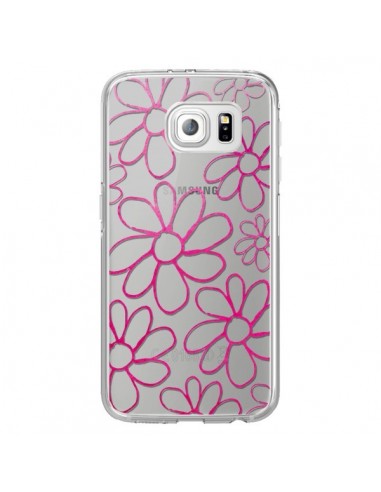 Coque Flower Garden Pink Fleur Transparente...