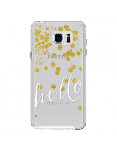 Coque Hello, Bonjour Transparente pour Samsung...