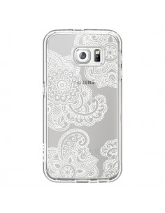 Coque Lacey Paisley Mandala Blanc Fleur Transparente pour... 2