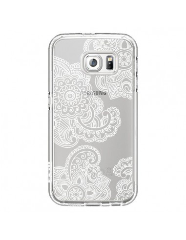 Coque Lacey Paisley Mandala Blanc Fleur...