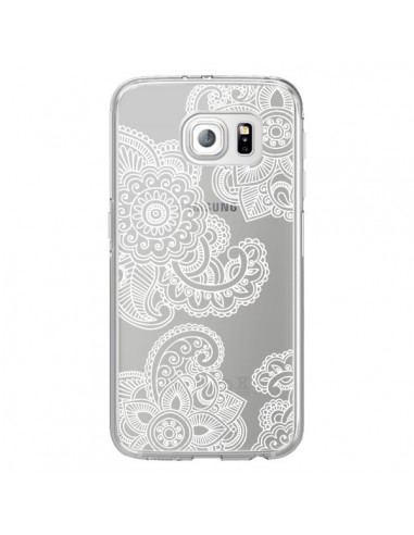 Coque Lacey Paisley Mandala Blanc Fleur...