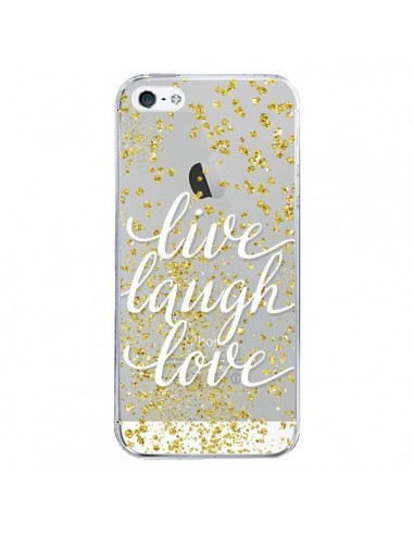 Coque iPhone 5/5S et SE Live, Laugh, Love, Vie,...