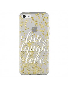 Coque iPhone 5C Live, Laugh, Love, Vie, Ris, Aime... 2
