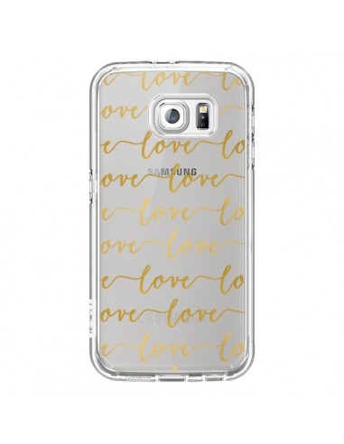 Coque Love Amour Repeating Transparente pour...