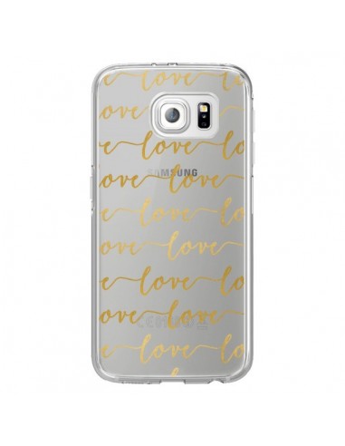 Coque Love Amour Repeating Transparente pour...