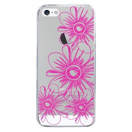Coque iPhone 5/5S et SE Spring Flower Fleurs Roses Transparente - Sylvia Cook