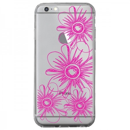 Coque iPhone 6 Plus et 6S Plus Spring Flower Fleurs Roses Transparente - Sylvia Cook