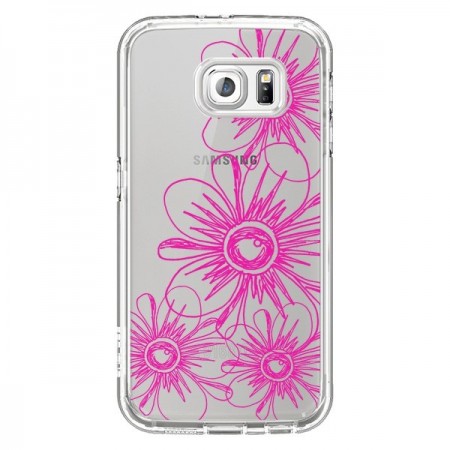 Coque Spring Flower Fleurs Roses Transparente pour Samsung Galaxy S6 - Sylvia Cook