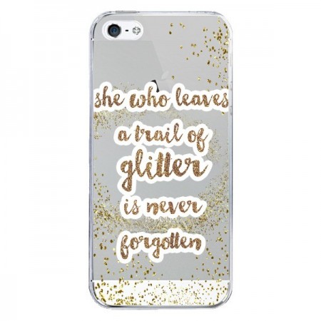 Coque iPhone 5/5S et SE Style Pailleté Transparente - Sylvia Cook