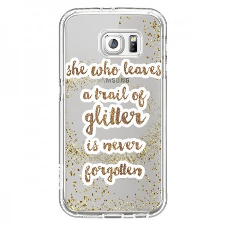Coque Style Pailleté Transparente pour Samsung Galaxy S6 - Sylvia Cook