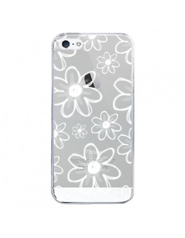 Coque iPhone 5/5S et SE Mandala Blanc White...