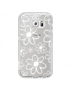 Coque Mandala Blanc White Flower Transparente pour... 2