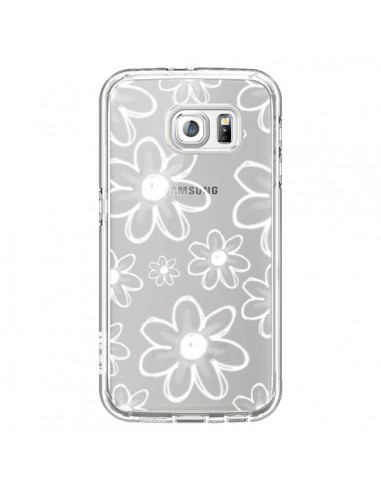 Coque Mandala Blanc White Flower Transparente...