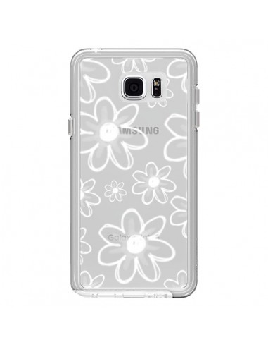 Coque Mandala Blanc White Flower Transparente...