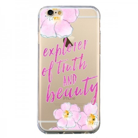 Coque iPhone 6 et 6S Explorer of Truth and Beauty Transparente - Sylvia Cook
