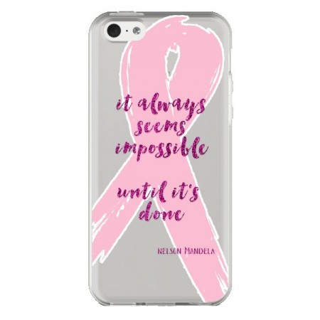 Coque iPhone 5C It always seems impossible, cela semble toujours impossible Transparente - Sylvia Cook