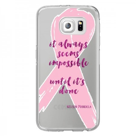 Coque It always seems impossible, cela semble toujours impossible Transparente pour Samsung Galaxy S6 Edge - Sylvia Cook