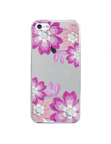 Coque iPhone 5/5S et SE Winter Flower Rose,...