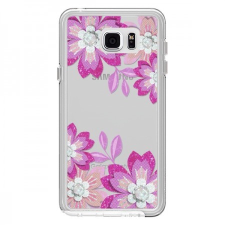 Coque Winter Flower Rose, Fleurs d'Hiver Transparente pour Samsung Galaxy Note 5 - Sylvia Cook
