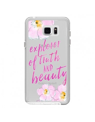 Coque Explorer of Truth and Beauty Transparente pour Samsung Galaxy Note 5 - Sylvia Cook