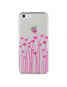 Coque iPhone 5C Love in Pink Amour Rose Fleur...