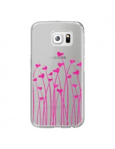 Coque Love in Pink Amour Rose Fleur Transparente pour...