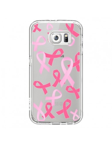 Coque Pink Ribbons Ruban Rose Transparente pour Samsung Galaxy S6 - Sylvia Cook