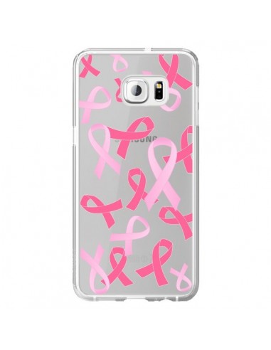 Coque Pink Ribbons Ruban Rose Transparente pour Samsung Galaxy S6 Edge Plus - Sylvia Cook