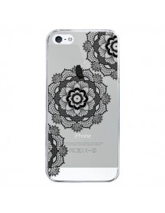 Coque iPhone 5/5S et SE Triple Mandala Noir Black...
