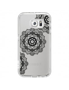 Coque Triple Mandala Noir Black Transparente pour Samsung...