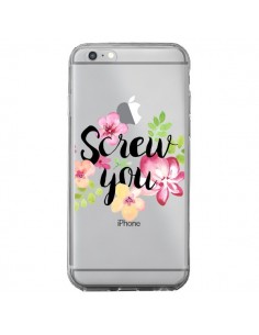 Coque iPhone 6 Plus et 6S Plus Screw you Flower Fleur...