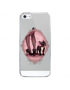 Coque iPhone 5/5S et SE Lady Jambes Chien Bulldog Dog...