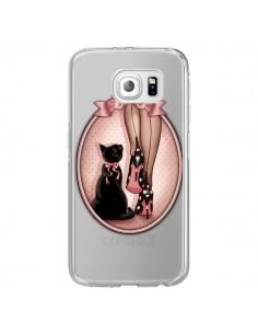 Coque Lady Chat Noeud Papillon Pois Chaussures...