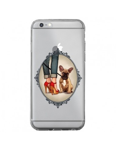 Coque iPhone 6 Plus et 6S Plus Lady Jambes Chien Bulldog Dog Transparente - Maryline Cazenave