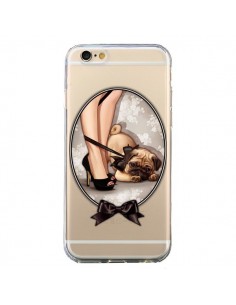 Coque iPhone 6 et 6S Lady Jambes Chien Bulldog Dog Noeud...