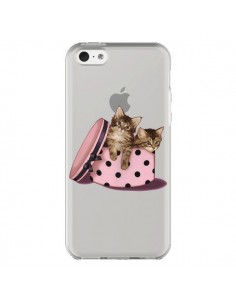 Coque iPhone 5C Chaton Chat Kitten Boite Pois...