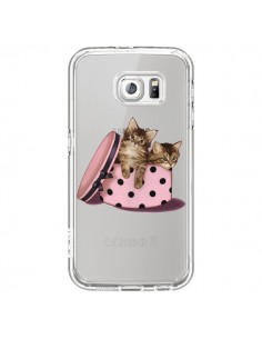 Coque Chaton Chat Kitten Boite Pois Transparente pour...