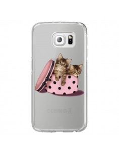 Coque Chaton Chat Kitten Boite Pois Transparente pour...