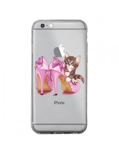 Coque iPhone 6 Plus et 6S Plus Chaton Chat Kitten Chaussures Shoes Transparente - Maryline Cazenave